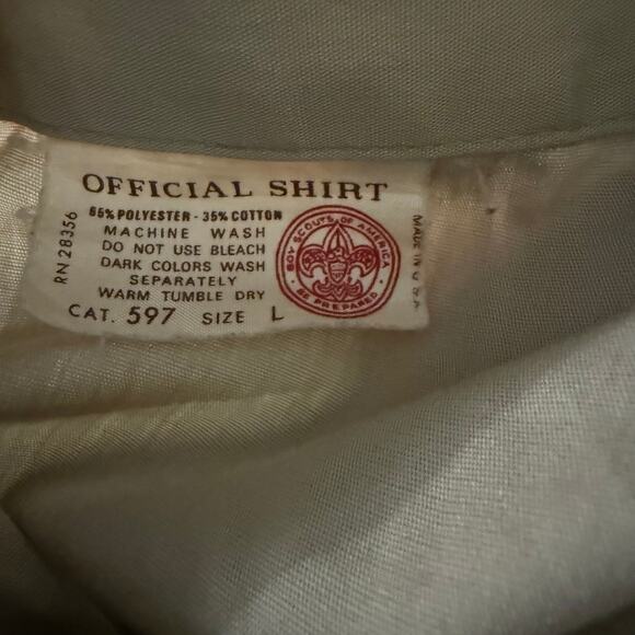 Vintage Boy Scouts of America Official Shirt, Assistant Scoutmaster, 90's, Large - Picture 7 of 7